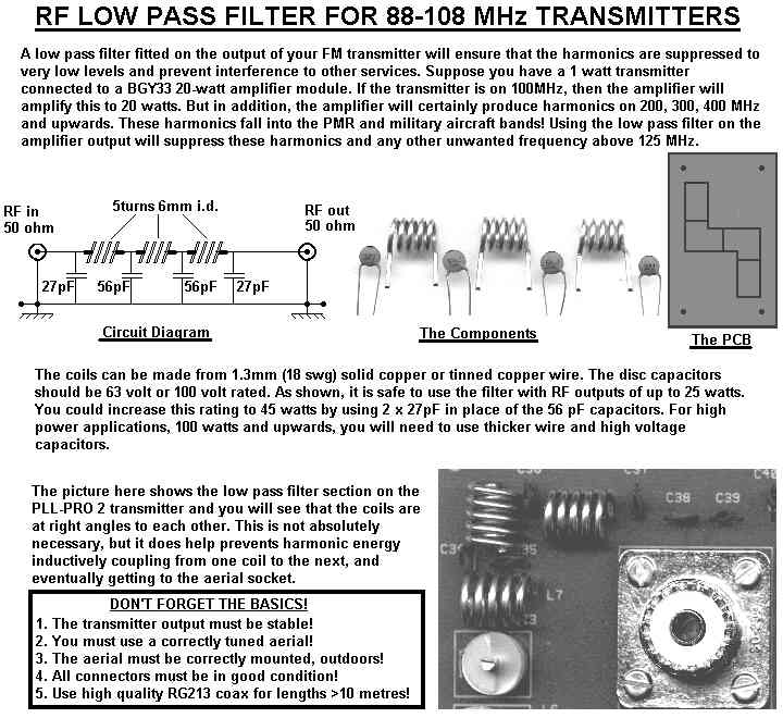 Kill All Transmitter Harmonics stone dead with this 6-pole Low Pass Filter!